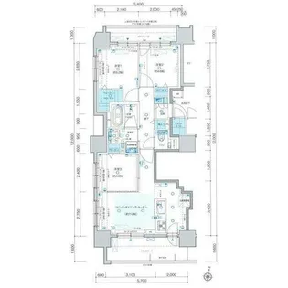 プレシス知事公館前WEST【14階】の間取り