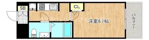 大阪府大阪市東成区神路4丁目【マンション】の間取り
