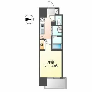 リバーコート砂田橋Ⅰ【13階】の間取り