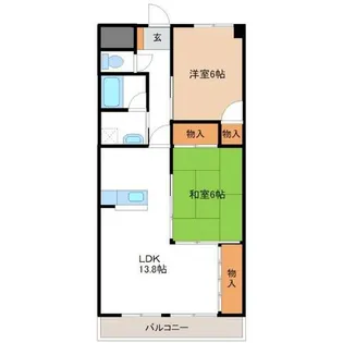 SOLE善明【6階】の間取り