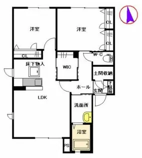 ジョイテル湯川【101号室】の間取り
