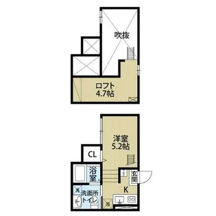 スプリングフォレスト壱番館【2階】の間取り