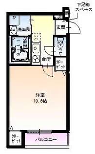 フジパレス西宮能登Ⅱ番館【302号室】の間取り