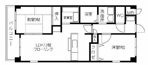 福岡県春日市大土居1丁目【マンション】の間取り