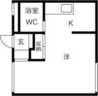 アサヒコートハウス【1階】の間取り