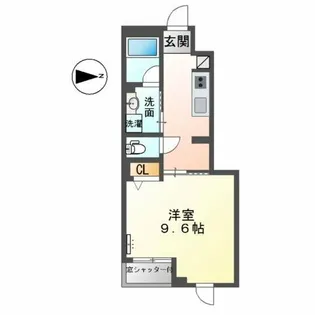 エクレール高畑【1階】の間取り