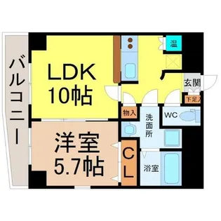 エスポアール千種【5階】の間取り