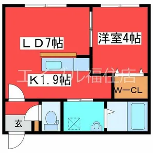 BASE TSUKISAMU【3階】の間取り