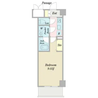 ウイングコート深沢【0404号室】の間取り