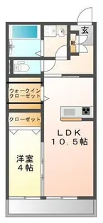 Aria塚口1【1階】の間取り