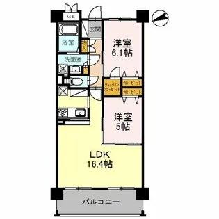 ラ・メゾンMSⅢ【2階】の間取り