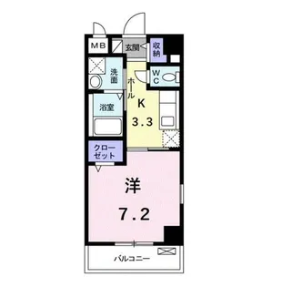 リバーコート浅香【3階】の間取り