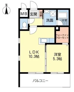 ファルフォーレ東大利【0204号室】の間取り