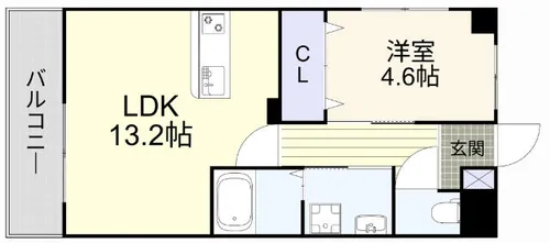 エスポワールMT四番館【206号室】の間取り