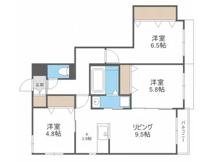フィオラノセレッソ【1階】の間取り