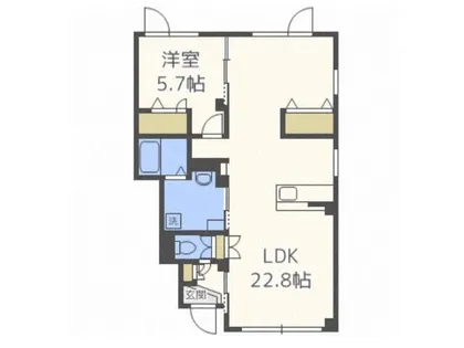 high rapids桑園【1階】の間取り