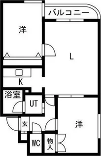 晃和レジデンス【4階】の間取り