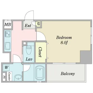 プロシード瑞穂【0905号室】の間取り