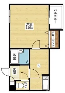 モリトモハイツ【3階】の間取り