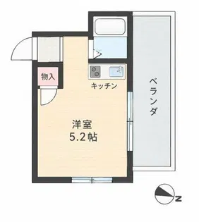 アカカベビル【401号室】の間取り