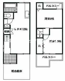 大阪府寝屋川市高柳7丁目【一戸建】の間取り