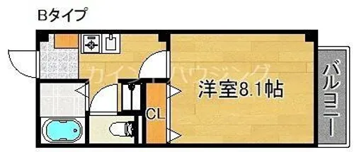 フローレス・ハタ【1階】の間取り
