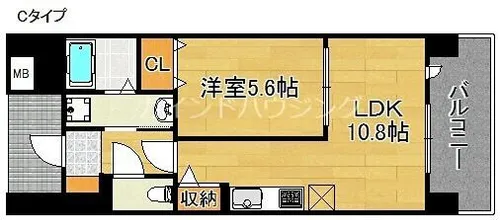 エテルノりんくう【4階】の間取り