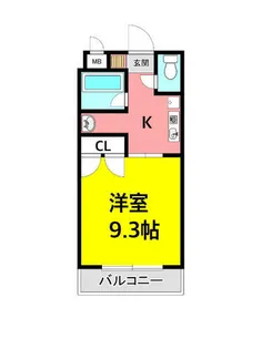 ディアコート ラフィン【201号室】の間取り