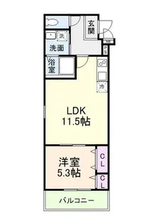 プライムメゾン・ルナ【2階】の間取り