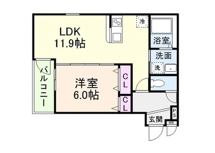 プライムメゾン・ルナ【3階】の間取り