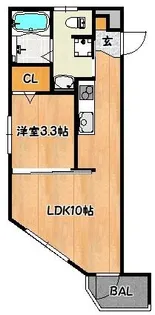 flowergardenkobe【1階】の間取り