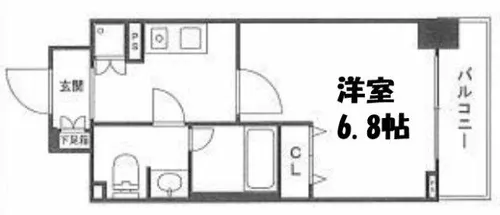 KDXレジデンス難波南【5階】の間取り