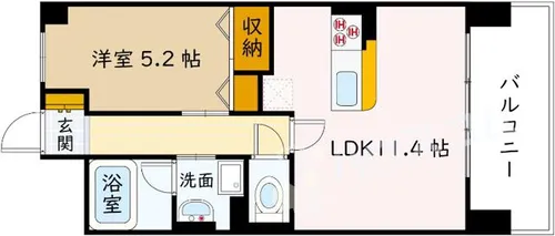 プレメント豊中【10階】の間取り