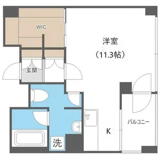 プライムメゾン鴨々川【8階】の間取り