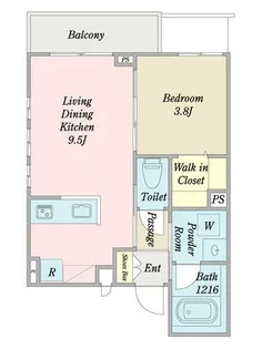 アビターレ【0301号室】の間取り