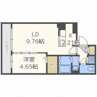 グランドサクセス行啓通【4階】の間取り