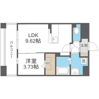 LIBTH桑園【4階】の間取り