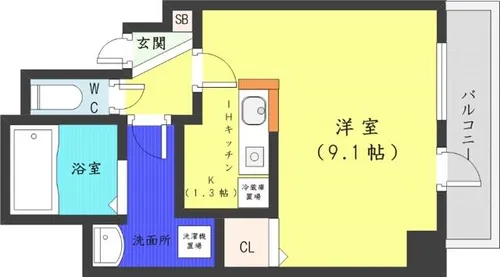 プログレス円山【6階】の間取り