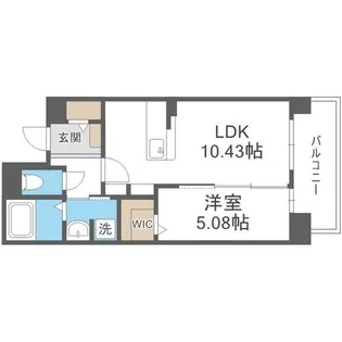 LIBTH桑園【4階】の間取り