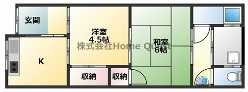 西川ハイツ【2階】の間取り