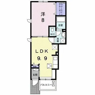 メイプル タウン【1階】の間取り