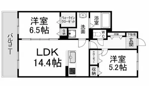 シャインプラス【1階】の間取り