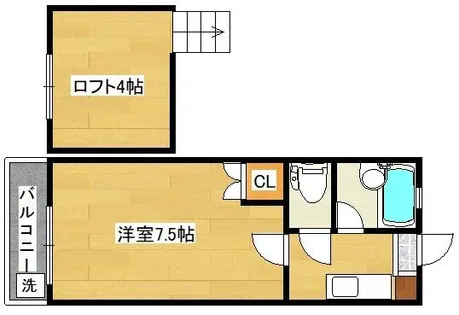 リファレンス企救丘【A103号室】の間取り