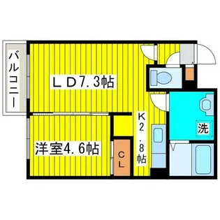 セントポーリアフラン【1階】の間取り