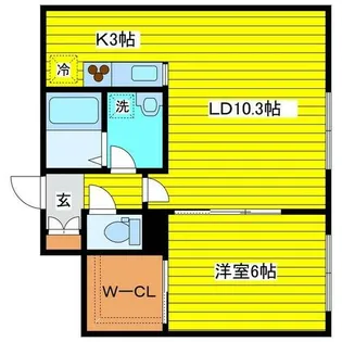 blanc本町【2階】の間取り