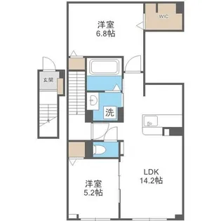 クレストコートⅡ【2階】の間取り