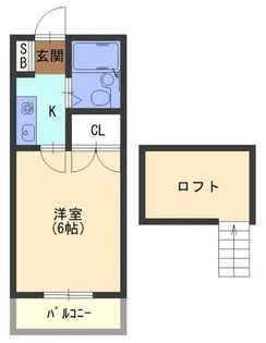 ドミール野里【1階】の間取り