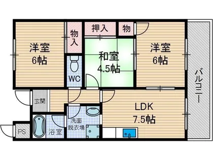 リファインドカースル【2階】の間取り