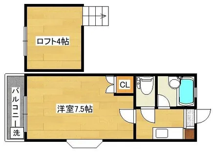 リファレンス企救丘【A106号室】の間取り