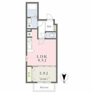 HARUKAZ中村公園【1階】の間取り